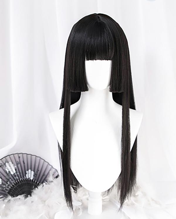 Black Imperial Wig SD00234 - SYNDROME - Cute Kawaii Harajuku Street Fashion Store