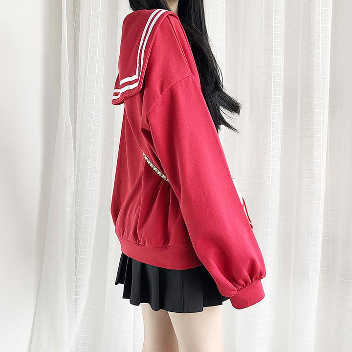 Japanese Harajuku Strawberry Milk Sailor Sweater SD01718 – SYNDROME ...