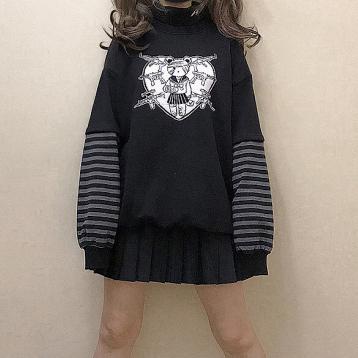 Japanese Harajuku Winter Machine Gun Bear Sweater SD00068 – SYNDROME ...