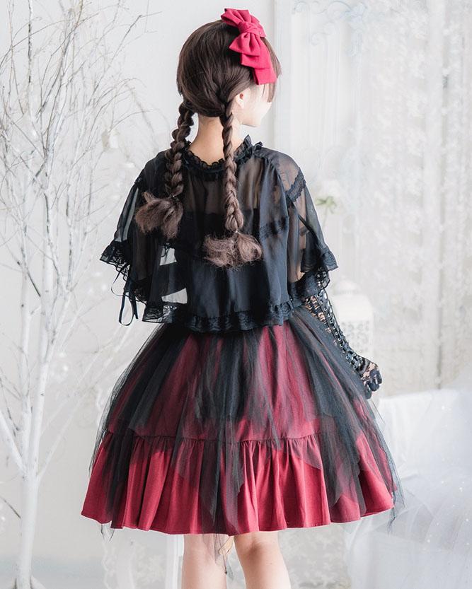Elegant Lolita Ruffle Mesh Sleeve-less Dress SD00363 - SYNDROME - Cute Kawaii Harajuku Street Fashion Store