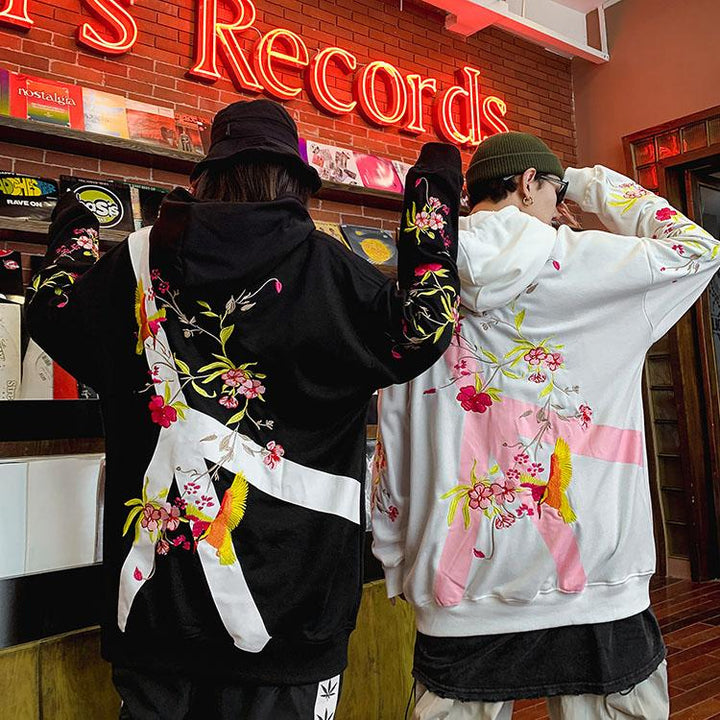Peaceful Floral Hoodie SD00814 - SYNDROME - Cute Kawaii Harajuku Street Fashion Store