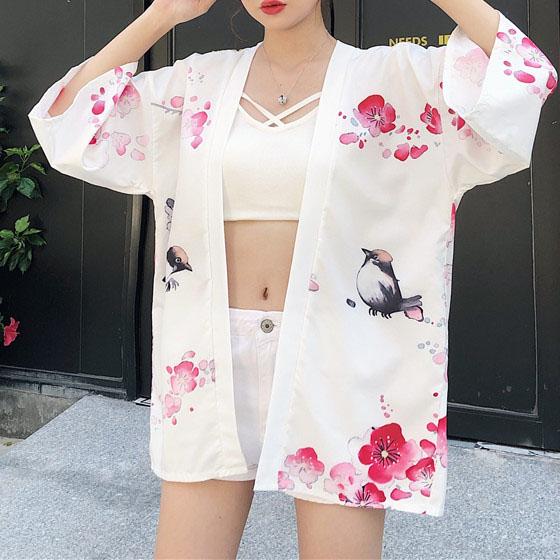 Japanese Summer Sakura Blossom Geisha Haori SD01155 – SYNDROME - Cute ...