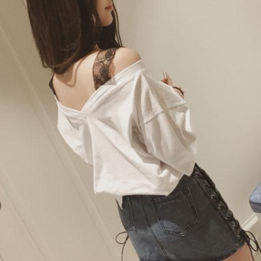 Lace Strap Top Shirt SD02449 - SYNDROME - Cute Kawaii Harajuku Street Fashion Store