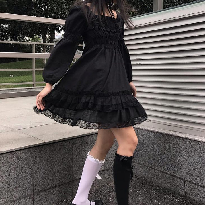 Black Me Lolita Dress SD02289 - SYNDROME - Cute Kawaii Harajuku Street Fashion Store