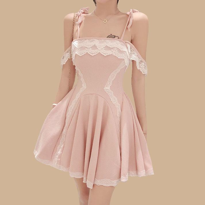 Lolita Lace Strap Dress SD00567 - SYNDROME - Cute Kawaii Harajuku Street Fashion Store