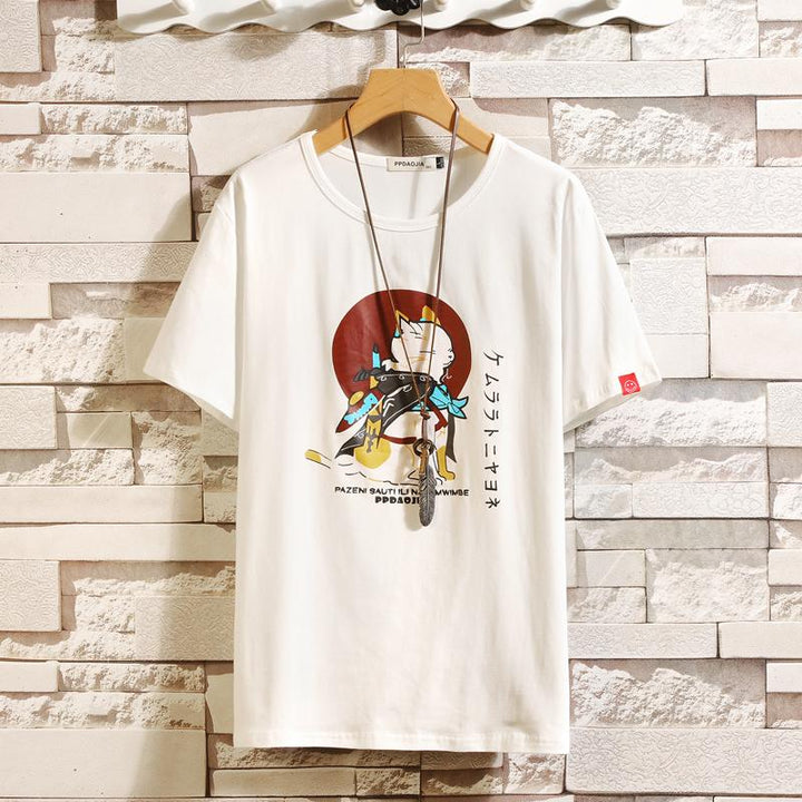 Travelling Neko T-shirt SD01214 - SYNDROME - Cute Kawaii Harajuku Street Fashion Store
