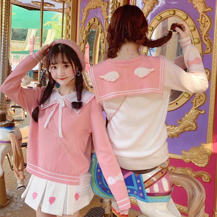 Winged Sailor Sweater Dress SD01898 - SYNDROME - Cute Kawaii Harajuku Street Fashion Store