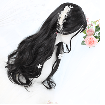 Black Curly Lolita Wig SD00976 - SYNDROME - Cute Kawaii Harajuku Street Fashion Store