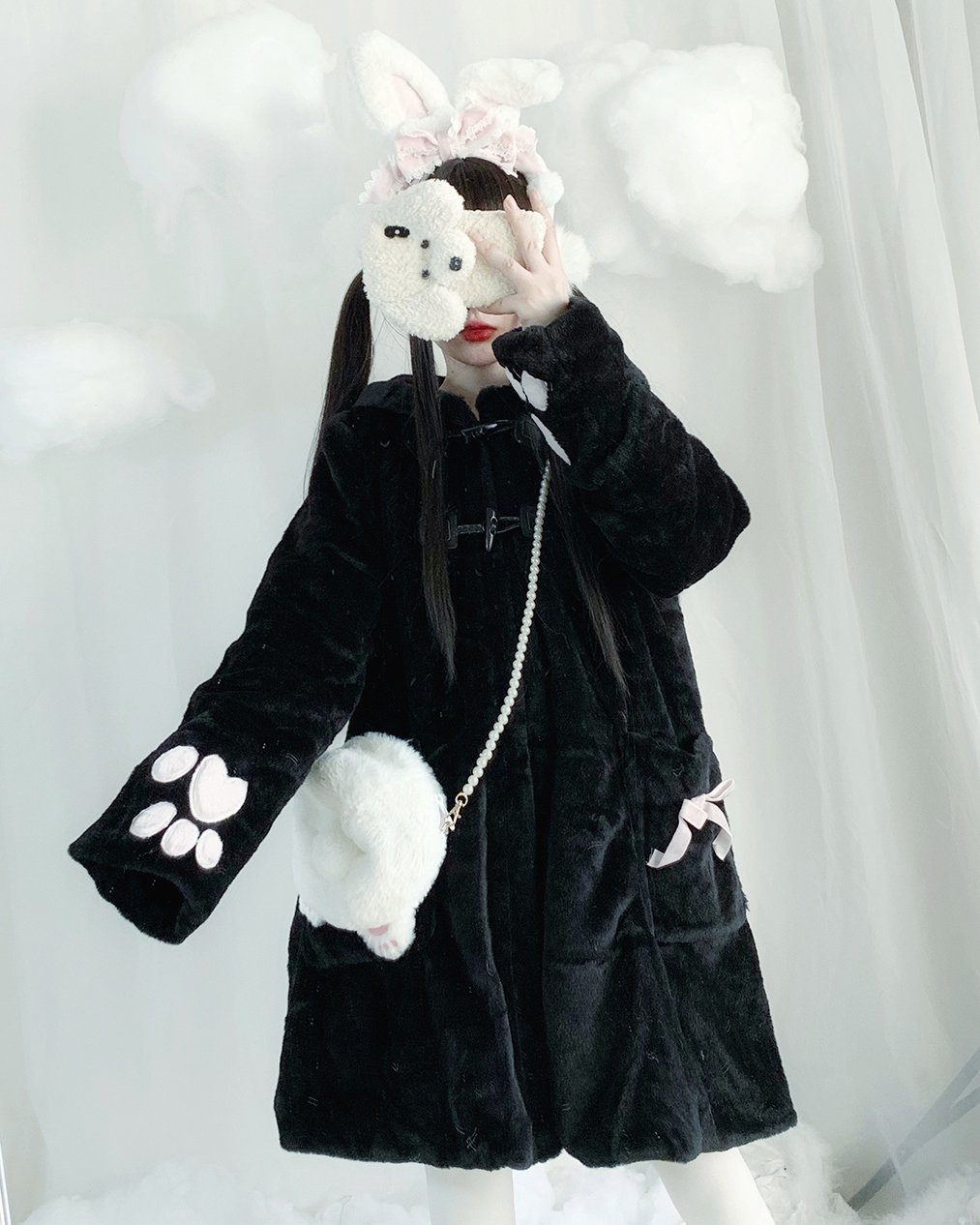 Neko Soft Plush Coat SD01414 - SYNDROME - Cute Kawaii Harajuku Street Fashion Store