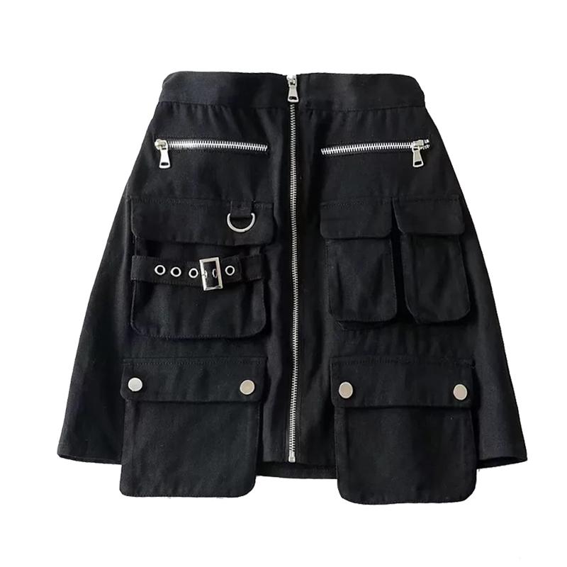 High Waist Pocket Skirt SD01189 - SYNDROME - Cute Kawaii Harajuku Street Fashion Store