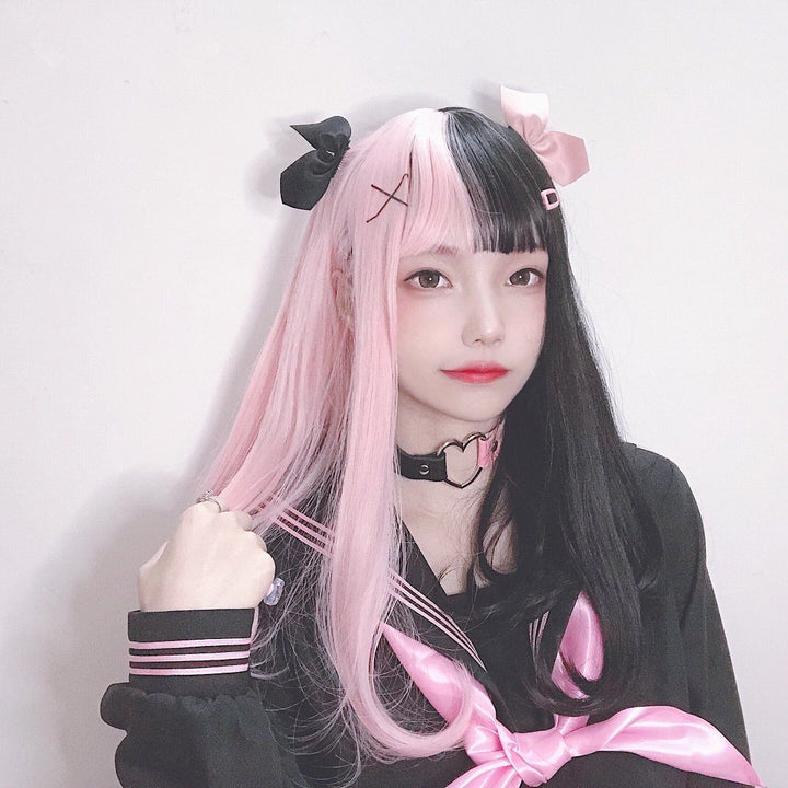 Harajuku Black&Pink Lolita Wig SD01456 - SYNDROME - Cute Kawaii Harajuku Street Fashion Store