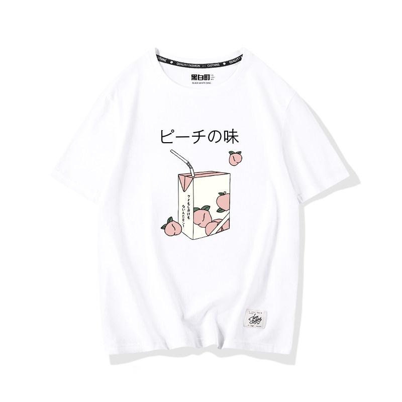 Peachy Drink T-shirt SD01504 - SYNDROME - Cute Kawaii Harajuku Street Fashion Store