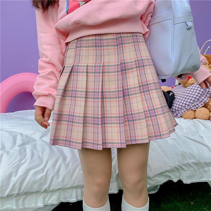 Colorful Plaid Skirt SD01484 - SYNDROME - Cute Kawaii Harajuku Street Fashion Store