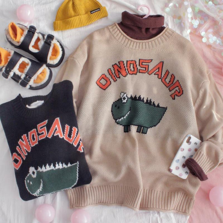 Dinosaur Sweater SD00758 - SYNDROME - Cute Kawaii Harajuku Street Fashion Store