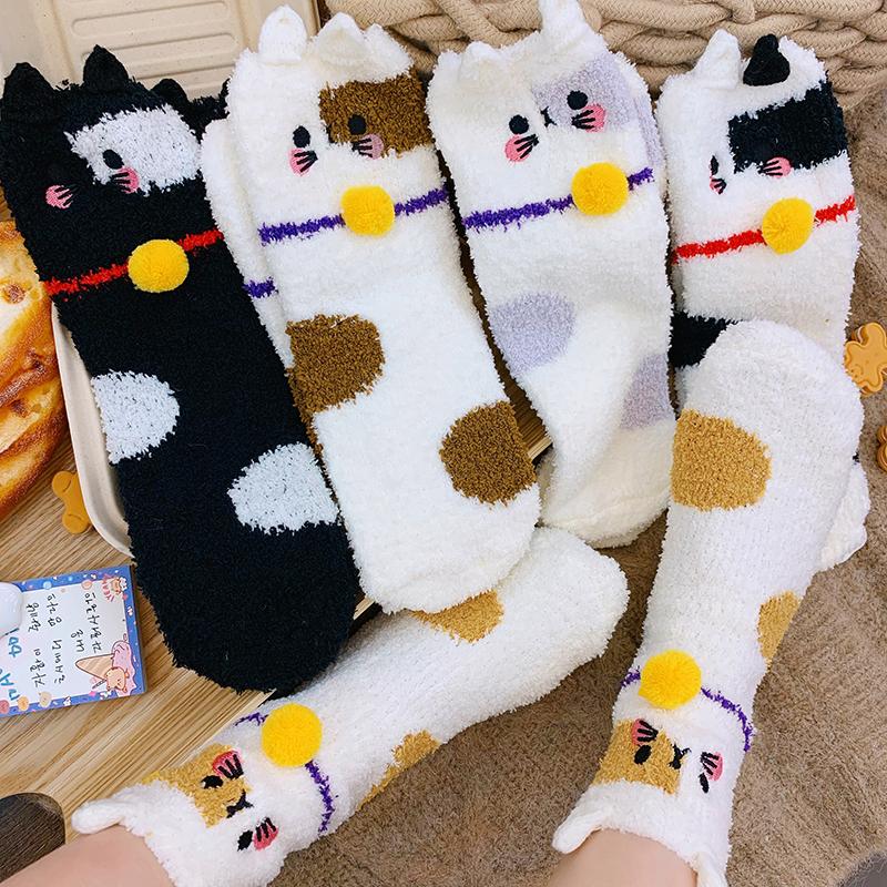 Stay Warm Cat Socks SD01497 - SYNDROME - Cute Kawaii Harajuku Street Fashion Store