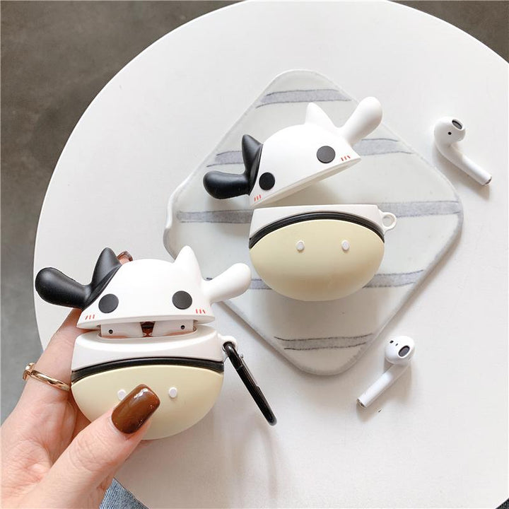 Moo Cow Airpods Case SD01243 - SYNDROME - Cute Kawaii Harajuku Street Fashion Store