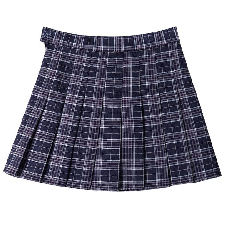 Pleated School Plaid Skirt SD01503