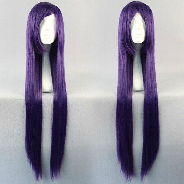 Long Dark Purple Wig SD00325 - SYNDROME - Cute Kawaii Harajuku Street Fashion Store
