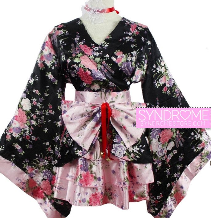 Japanese Sakura Kimono Dress – SYNDROME - Cute Kawaii Harajuku Street ...