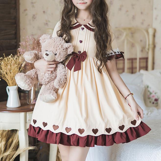 Ruffle Heart Lolita Dress SD00823 - SYNDROME - Cute Kawaii Harajuku Street Fashion Store