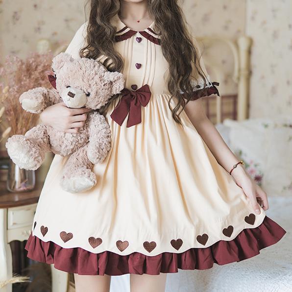 Ruffle Heart Lolita Dress SD00823 - SYNDROME - Cute Kawaii Harajuku Street Fashion Store