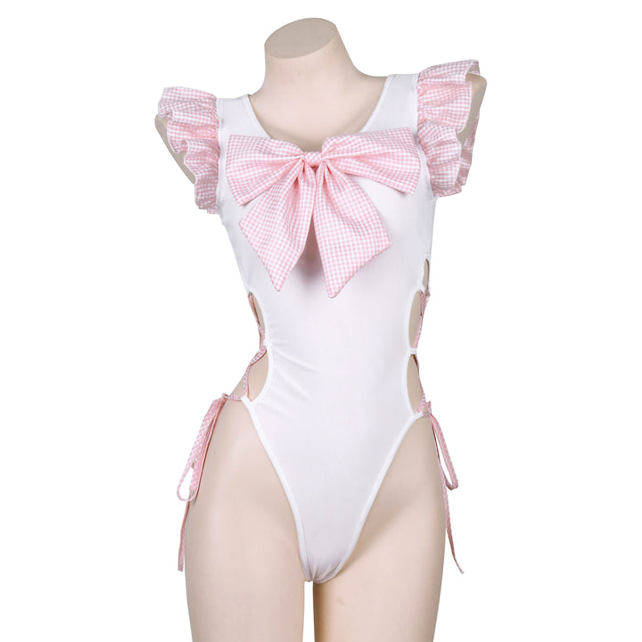 Summer Ruffle Side String Bow Swimsuit SD02315