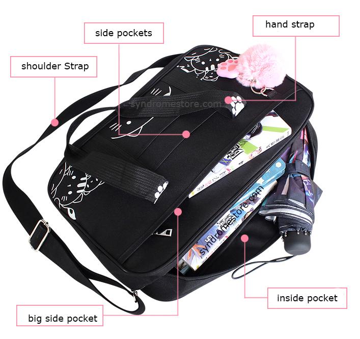 Neko School Shoulder Bag SD01645 - SYNDROME - Cute Kawaii Harajuku Street Fashion Store