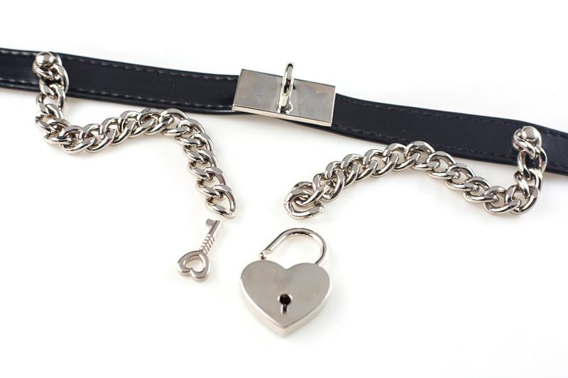 Chain Heart Locker Neck Strap Collar SD00101 - SYNDROME - Cute Kawaii Harajuku Street Fashion Store
