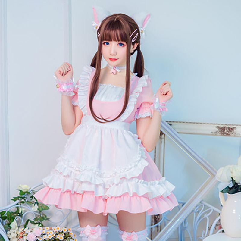 Pink Classic Maid Dress SD00090 - SYNDROME - Cute Kawaii Harajuku Street Fashion Store