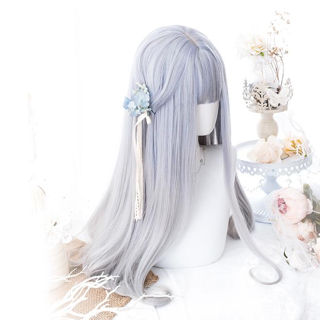 Silver Gradient Long Wig SD00176 - SYNDROME - Cute Kawaii Harajuku Street Fashion Store