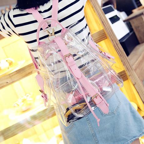 Transperant Pastel Backpack SD00596 - SYNDROME - Cute Kawaii Harajuku Street Fashion Store