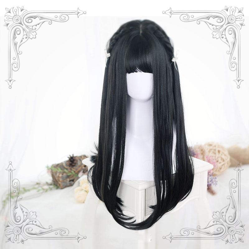 Lolita Black Wig SD02303 - SYNDROME - Cute Kawaii Harajuku Street Fashion Store