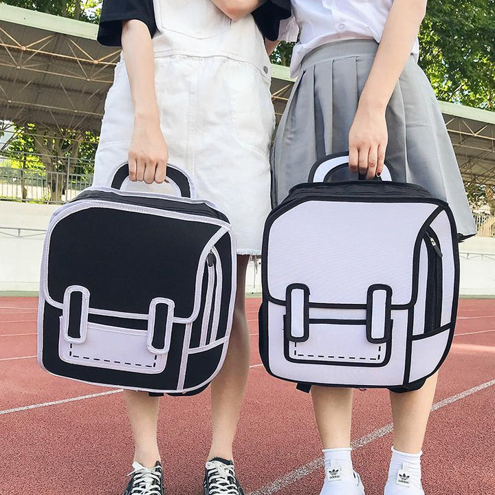 3D Comic School Backpack SD00153 - SYNDROME - Cute Kawaii Harajuku Street Fashion Store