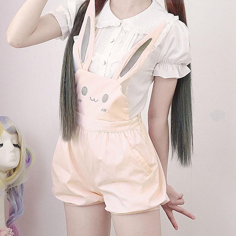 Bunny Strap Trousers Shorts SD00277 - SYNDROME - Cute Kawaii Harajuku Street Fashion Store