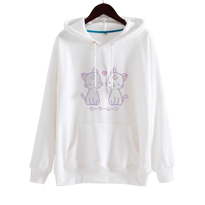 Artemis&Luna Hoodie Sweater SD00911 - SYNDROME - Cute Kawaii Harajuku Street Fashion Store
