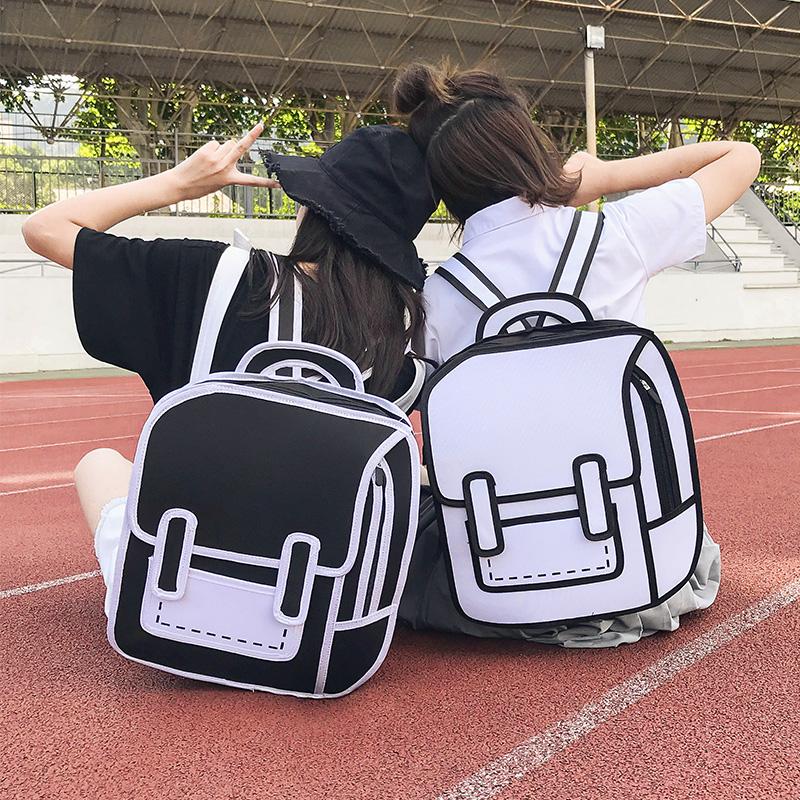3D Comic School Backpack SD00153 - SYNDROME - Cute Kawaii Harajuku Street Fashion Store