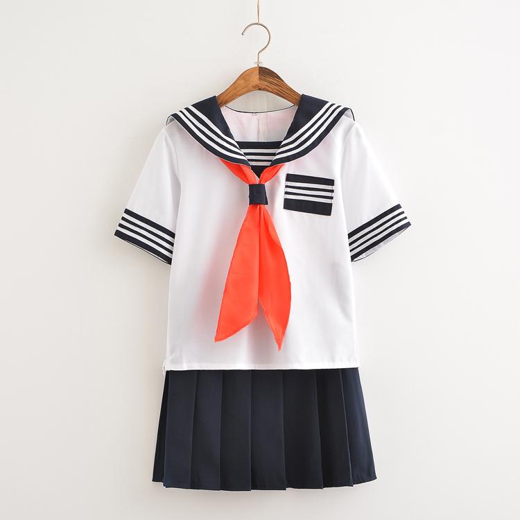 White&Blue School Sailor Uniform SD00396 - SYNDROME - Cute Kawaii Harajuku Street Fashion Store
