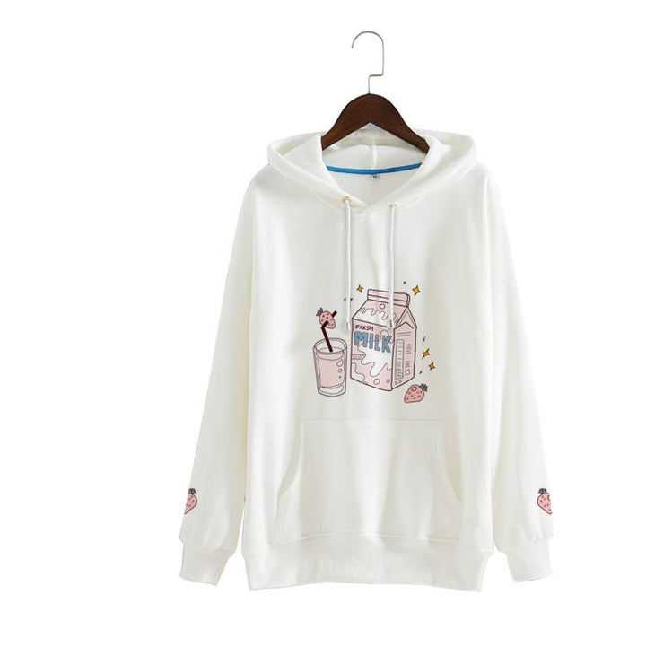 Strawberry Milk Hoodie Sweater SD00998 - SYNDROME - Cute Kawaii Harajuku Street Fashion Store