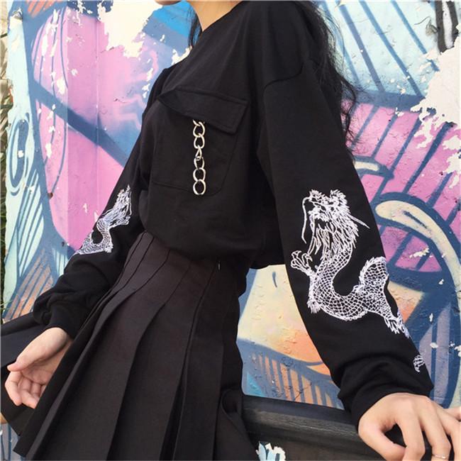 Dragon Sleeve Shirt SD00867 - SYNDROME - Cute Kawaii Harajuku Street Fashion Store