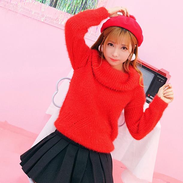 Knitted Turtle Neck Sweater SD00422 - SYNDROME - Cute Kawaii Harajuku Street Fashion Store