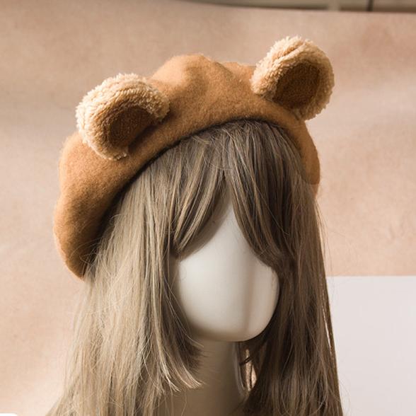 Bear Ears Beret SD00329 - SYNDROME - Cute Kawaii Harajuku Street Fashion Store
