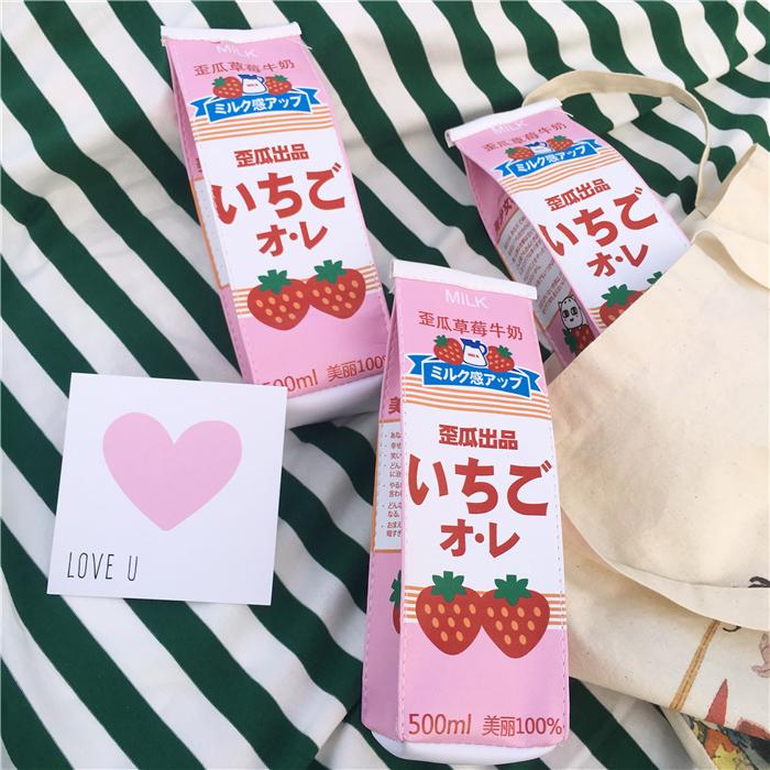 Strawberry Drink Pencil Bag SD00894 - SYNDROME - Cute Kawaii Harajuku Street Fashion Store