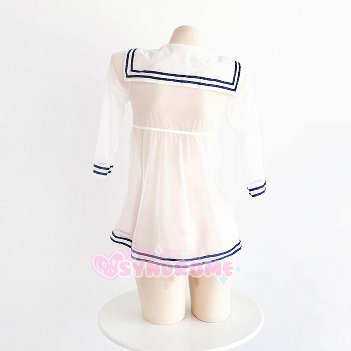 Transparent Sheer Sailor Dress Uniform Lingerie SD01096 - SYNDROME - Cute Kawaii Harajuku Street Fashion Store