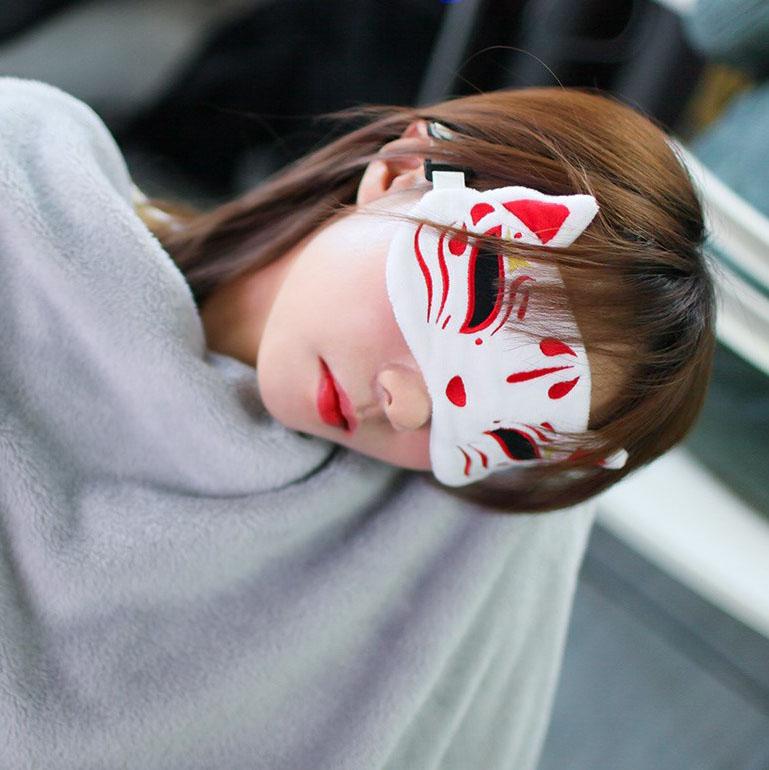 Kami Kitsune God Fox Plush Sleeping Mask SD00641 - SYNDROME - Cute Kawaii Harajuku Street Fashion Store