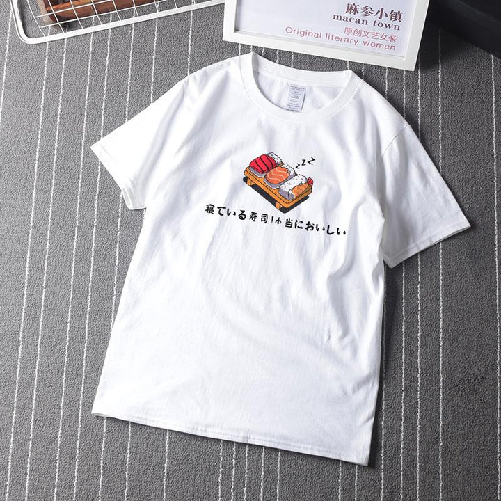 Japanese Sleeping Sushi T-shirt SD01666 - SYNDROME - Cute Kawaii Harajuku Street Fashion Store