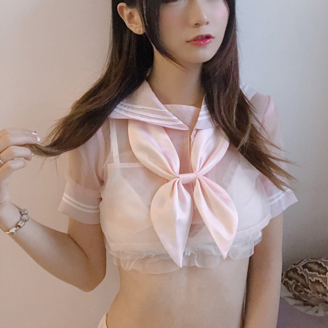 Transparent Sheer Sailor Dress Uniform Lingerie SD01096 – SYNDROME - Cute  Kawaii Harajuku Street Fashion Store