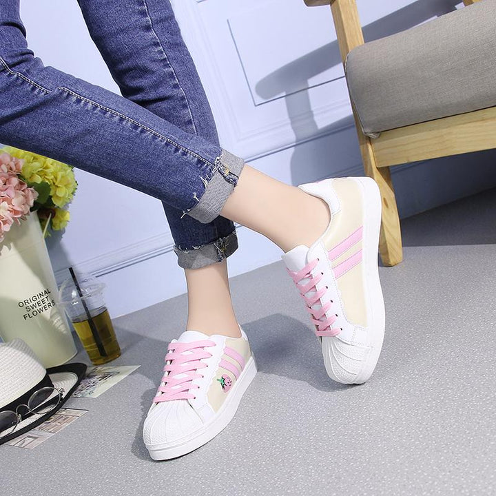 Japanese Kawaii Soft Girl Pink Strawberry Sneakers Shoes SD00616 ...