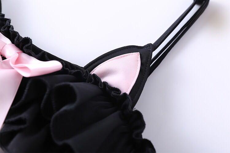Ruffle Black Cat Swimsuit SD01842 - SYNDROME - Cute Kawaii Harajuku Street Fashion Store