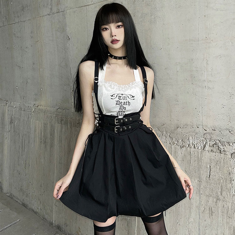 Japanese Harajuku Egirl Grunge Dark Fashion Till Death Do Us Part Top ...