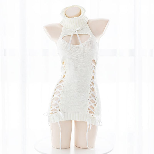 Japanese White Strap Virgin Killer Sweater SD00004 – SYNDROME - Cute ...